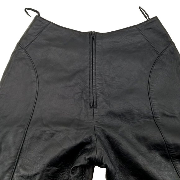 Vintage Verducci Genuine Leather Womans High Waist Pants Size 10 - Picture 4 of 12